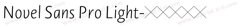 Novel Sans Pro Light字体转换